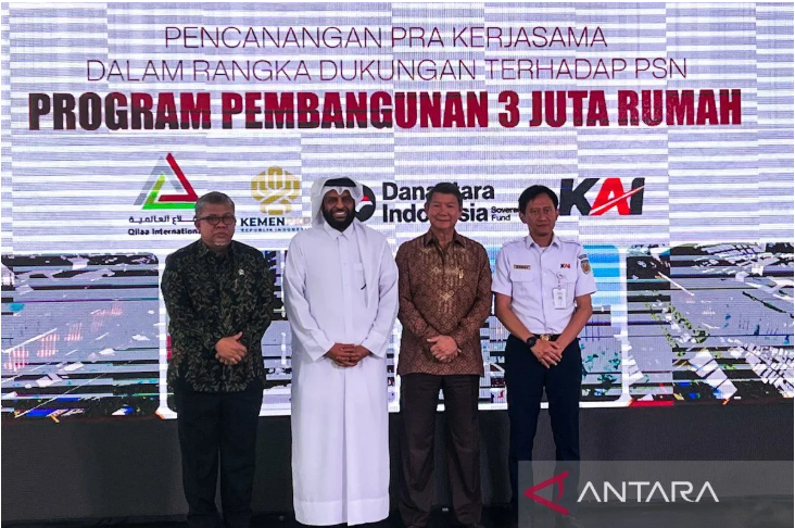 KAI-PKP Gandeng Investor Qatar Wujudkan Pembangunan 3 Juta Rumah